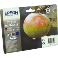 Epson T1295 Multipack - 4-pack - svart, gul, cyan, magenta - original - blister - blekkpatron - for Stylus SX230, SX235, SX430, SX438 WorkForce WF-3010, 3520, 3530, 3540, 7015, 7515, 7525