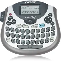 Dymo LetraTag LT-100T - Etikettmaker - S/H - direktetermisk - Rull (1,2 cm) - kutter - 1 linjes utskrift, 2-linjers utskrift, sanntidsklokke