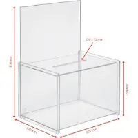 Sigel Aktionsboks med indkast VA150 Transparent (B x H x T) 225 x 310 x 170 mm 1 stk