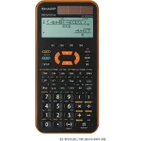Sharp EL-W531XGYR, Lomme, Vitenskaplig, 2 linjer, Batteri/Solcelle, Svart, Oransje