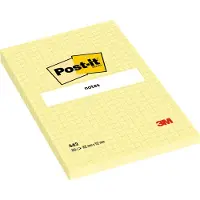 Post-It Selvklebende blokk 102x152/100K gul (FT510010638)