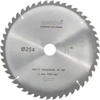 Metabo Classic Precision Cut Wood - Sirkelformet sagblad - 254 mm - 48 tenner - for KGS 254 M
