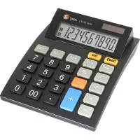 Twen J 1010 Bordlommeregner Sort Display (indstil): 10 solcelle-drift, Batteridrevet (B x H x T) 112 x 40 x 141 mm