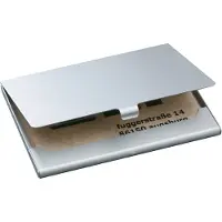 Sigel - Visittkortbok - for 58 x 91 mm - kapasitet: 15 kort - matt sølv