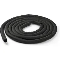 StarTech.com Startech 15' (4.6m) Cable Management Sleeve, Flexible Coiled Cable Wrap, 1-1.5 diameter Expandable Sleeve, Polyester Cord Manager/Protector/Concealer, Black Trimmable Cable Organizer - Cable & Wire H