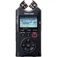 Tascam DR-40X, 18 timer, MP3, WAV, 92 dB, 44100 - 96000 Hz, Blå, 40 mW