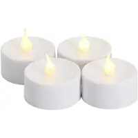 Sirius Home Sirius Lone batterilys, 4-pak sett, Ø3,5 cm, hvit