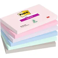 3M Post-it blok Super Sticky ass. 76x127mm 6blk/pak Soulful Colour