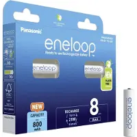 Panasonic Bk-4mcde/8be 800mah Oppladbart Batteri 8 Enheter