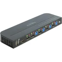 DeLOCK DisplayPort 1.4 KVM Switch 8K 30 Hz with USB 3.0 and Audio