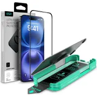 ESR iPhone 16 Armorite Beskyttelsesglass - 9H, 0.3mm - Svart Kant