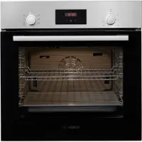 Bosch Serie | 2 HBF133BR0 - Ovn - innebygd - fordypning - bredde: 56 cm - dybde: 55 cm - høyde: 57.5 cm - med selvrens - Klasse A - rustfritt stål