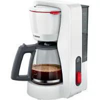 Bosch TKA3M131, Kaffebrygger (drypp), 1,25 l, Malt kaffe, Hvit
