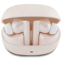 GUESS Bluetooth-hodetelefoner GUTWST88MCTGP TWS + dokkingstasjon Rosa Capsule med trykt logo