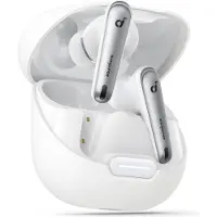 Soundcore Liberty 4 NC - True wireless-hodetelefoner med mikrofon - i øret - Bluetooth - aktiv støydemping - klarhvitt