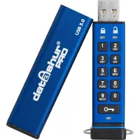 ISTORAGE datAshur PRO - USB-flashstasjon - kryptert - FIPS 140-2 Level 3 - 16 GB - USB 3.0