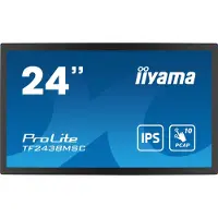 Iiyama ProLite TF2438MSC-B1 - LED-skjerm - 24 (23.8 synlig) - åpen ramme - berøringsskjerm - 1920 x 1080 Full HD (1080p) - IPS - 600 cd/m² - 1000:1 - 5 ms - HDMI, DisplayPort - høyttalere - svart, ma
