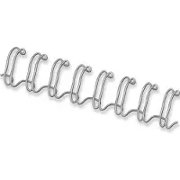 Fellowes - 6 mm - 34 ringer - A4 (210 x 297 mm) - 35 ark - sølv - 100 stk bindestreng - for Galaxy 500, Galaxy E, Galaxy Wire, Pulsar 300, Quasar 130, Starlet 90