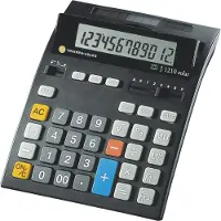 Triumph-Adler J 1210 Bordlommeregner Sort Display (indstil): 12 solcelle-drift, Batteridrevet (B x H x T) 160 x 35 x 202 mm