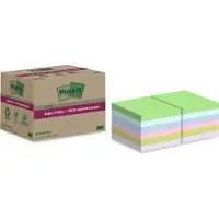 Post It 7100284781, firkant, Blå, Grønn, Rosa, Lilla, Gult, Papir, 100%, 76 mm, 76 mm