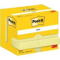 Post-It 7100290163, Rektangel, Gult, Papir, 51 mm, 38 mm, 100 ark