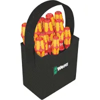 Wera Tools Kraftform 2go 100, 11 stykker, Phillips,Pozidriv,Torx, PH 1,PH 2, PZ 1,PZ 2, T10,T15,T20, 50 x 120 mm