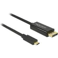 DeLOCK - Ekstern videoadapter - USB-C - DisplayPort - svart - løsvekt