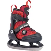 K2 Skøyter - Rink Raven Ice Boa - Svart/Rød - - 32/37 - Skøyter