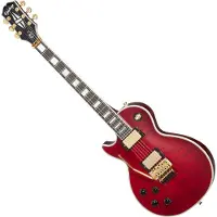 Epiphone Alex Lifeson Les Paul Custom Axcess Quilt Left-handed Ruby - Ex Demo