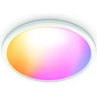 WiZ Connected SuperSlim Smart Taklampe, 22W, Justerbar Hvit og Dimbar, Ultraslankt Design, Hvit