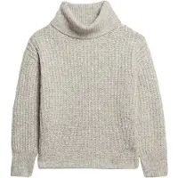 Superdry Brushed Rib Slouch Nk Genser Med Høy Hals