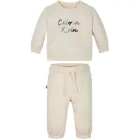 Calvin Klein Joggedress - Colour Logo - Tofu White - - 2 år (92) - Joggedress