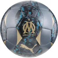 Puma Olympique de Marseille 24/25 Pre-match Football, Accessories, Galactic Gray/Gold, 5