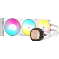 Corsair Nautilus 360 RS ARGB - Væskekjølesystem for prosessor - Radiatorstørrelse: 360 mm - (for: LGA1851, LGA1700, AM5, AM4) - kobber - 120 mm - hvit