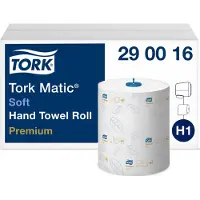 Tork Håndklæderuller H1 Matic Soft Premium 2-lag 100m hvid - (6 ruller pr. karton)