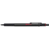 Rotring 600 Ballpoint Pen | Medium Point | Black Ink | Black Barrel with Non-Slip Knurled Grip | Refillable