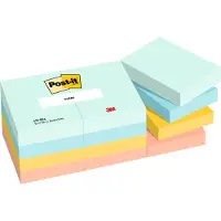 Post-It 653-12-BEA, Rektangel, Blå, Oransje, Gult, Papir, 38 mm, 51 mm, 100 ark