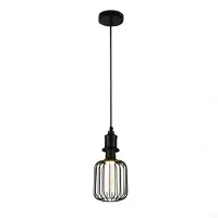 Searchlight LED Deco-pære sylinder E27 4,5W 2700K svart metallstivere