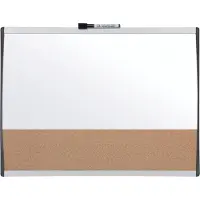 Nobo Liten Horisontal Magnetisk Whiteboardtavle Med Korktavle 58x43 Cm