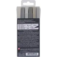 Sakura Koi Coloring Brush Pen Gråtoner 6-sett