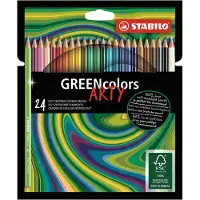 Stabilo Arty GREENcolors FSC-certified colored pencil cardboard wallet of 24 pens