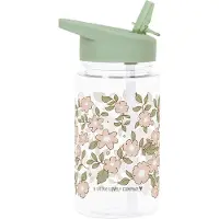 A Little Lovely Company Drikkeflaske m. Sugerør - 450 ml - Bloms - - OneSize - Drikkeflaske
