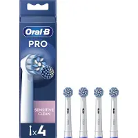 Oral-B Tannbørste Braun EB60-4 Sensitive Clean Pro tannbørstehoder, 4 stk.