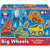 Orchard Toys Big Wheels - Puzzle Set 2D Puslespill
