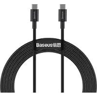 Baseus Superior Series USB-C / USB-C Kabel - 100W, 2m - Svart
