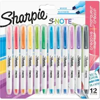 Sharpie S-Note Chisel Assorted colors 12 Count