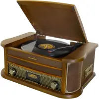 Soundmaster NR565DAB, Tre, 33,45,78 RPM, Rotasjon, DAB+, FM, CD, CD-RW, Program, Tilfeldig, Repeter