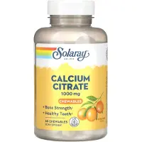 Solaray Kalsiumsitrat 1000 Mg Appelsin 60 Enheter
