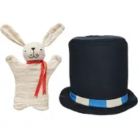 Oyoy Kostymer - Magisk magikerhatt m. kanin - - OneSize - Kostymer