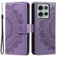 Mtp Products Motorola Moto G75 Mandala Series Lommebok-deksel - Lilla
